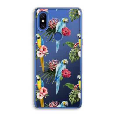 Kleurrijke papegaaien: Xiaomi Mi Mix 3 Transparant Hoesje