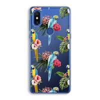 Kleurrijke papegaaien: Xiaomi Mi Mix 3 Transparant Hoesje
