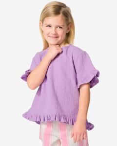 HEMA Kinderblouse Broderie Lila (lila)