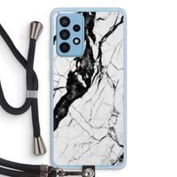 Witte marmer 2: Samsung Galaxy A52 Transparant Hoesje met koord