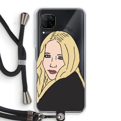 Mary Kate: Huawei P40 Lite Transparant Hoesje met koord