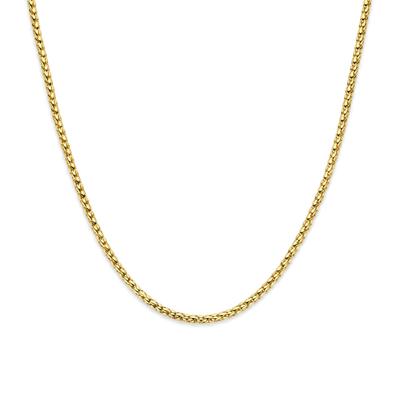 14k Geelgouden Collier - Elegant Design met 3.5 mm Schakelbreedte