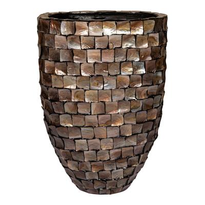 Daven Bronzen poly shell pot ovaal hoog L