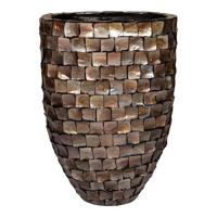 Daven Bronzen poly shell pot ovaal hoog L