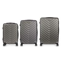 Kofferset HT-025D-3 HT-025D-3 Donker grijs 3 Onderdelen