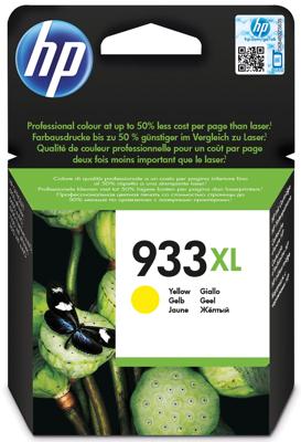 HP inktcartridge 933XL, 825 pagina&apos;s, OEM CN056AE, geel