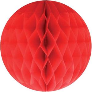 Papieren kerstballen - rood - 10 cm - kerstversiering