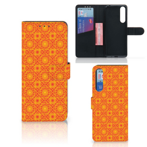 Sony Xperia 1 II Telefoon Hoesje Batik Oranje