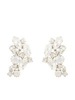 Susan Caplan Vintage puces d'oreilles serties de cristaux (années 1970) - Argent