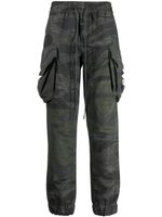 Mostly Heard Rarely Seen pantalon cargo à motif camouflage - Vert - thumbnail