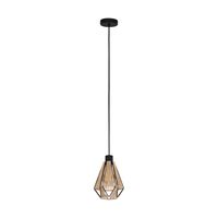 EGLO Adwickle Hanglamp - E27 - 17 cm - Zwart/Bruin