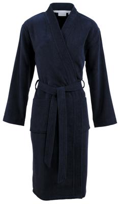 Carl Ross Carl Ross Unisex Badjas Kimono 37100 Night blue/White XL