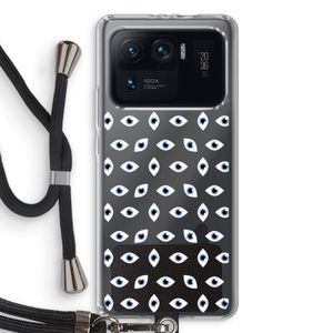 Eyes pattern: Xiaomi Mi 11 Ultra Transparant Hoesje met koord
