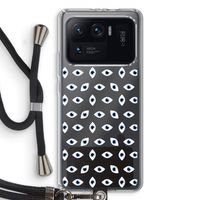 Eyes pattern: Xiaomi Mi 11 Ultra Transparant Hoesje met koord