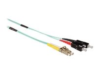 ACT RL5203 Glasvezel kabel 30 m 2x LC 2x SC OM3 Zwart, Blauw, Grijs, Rood, Geel