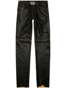 Diesel pantalon en cuir - Noir