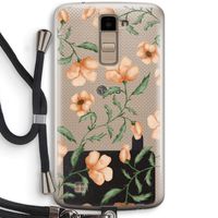 Peachy flowers: LG K10 (2016) Transparant Hoesje met koord