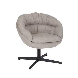 Bronx71 Draaifauteuil Porto linnen taupe