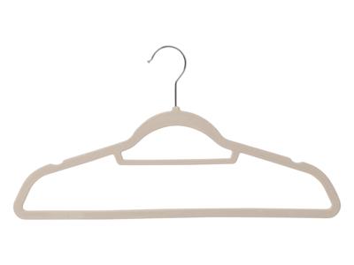 LIVARNO home Textielbeschermende kleerhanger (10 kledinghangers beige)