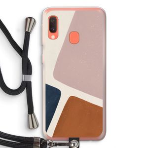 Geo #2: Samsung Galaxy A20e Transparant Hoesje met koord
