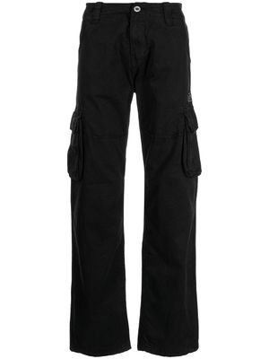 Alpha Industries pantalon à détail de logo - Noir