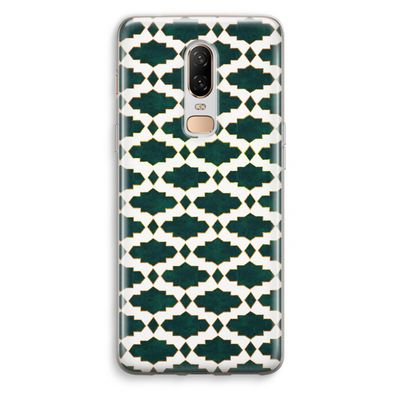 Moroccan tiles: OnePlus 6 Transparant Hoesje
