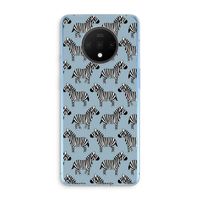 Zebra: OnePlus 7T Transparant Hoesje Zebra: OnePlus 7T Transparant Hoesje