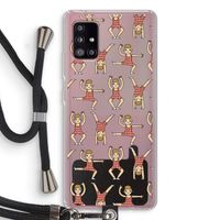 Gymboys: Samsung Galaxy A51 5G Transparant Hoesje met koord