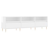 The Living Store TV-meubel Tv-kast - 150 x 30 x 44.5 cm - Hoogglans wit