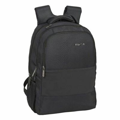 Rugtas voor Laptop en Tablet met USB Uitgang Safta 15,6'' Zwart 30 x 43 x 16 cm