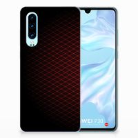 Huawei P30 TPU bumper Geruit Rood