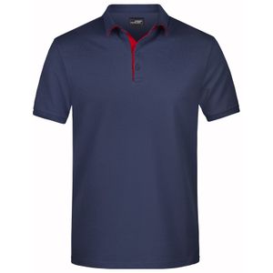 Polo shirt Golf Pro premium navy/rood voor heren