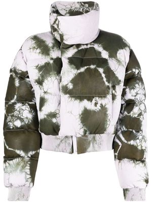 Off-White doudoune à imprimé tie dye - Rose