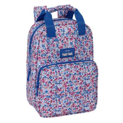 Schoolrugzak Nait Nait Flores coimbra azul Blauw 20 x 28 x 8 cm