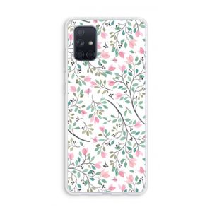 Sierlijke bloemen: Galaxy A71 Transparant Hoesje