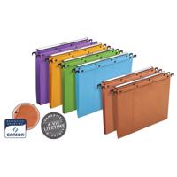 L&apos;Oblique hangmappen voor laden AZO tussenafstand 390 mm (foolscape), bodem 30 mm, oranje