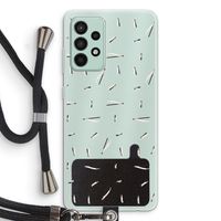 Hipster stripes: Samsung Galaxy A52s 5G Transparant Hoesje met koord