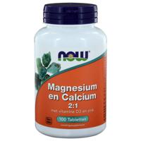 Magnesium en Calcium 2:1 - NOW Foods