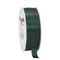 Cadeaulint/sierlint Satijn - 1 cm x 25 meter - Donker groen - cadeaus inpakken - decoratie