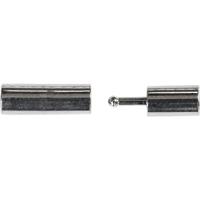 Creativ Company Magnetische sluiting, afm 3x14 mm, gatgrootte 2 mm, verzilverd, 40 stuk/ 1 doos