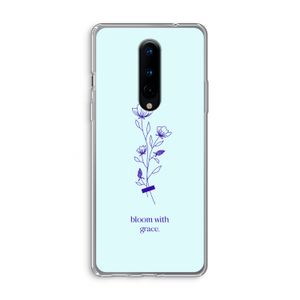 Bloom with grace: OnePlus 8 Transparant Hoesje