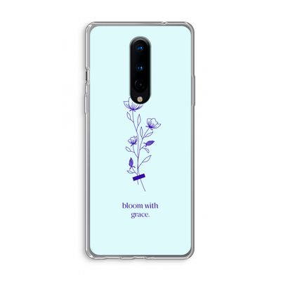 Bloom with grace: OnePlus 8 Transparant Hoesje
