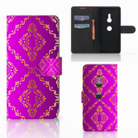 Wallet Case Sony Xperia XZ3 Barok Roze - thumbnail