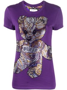 Philipp Plein t-shirt à logo strassé - Violet