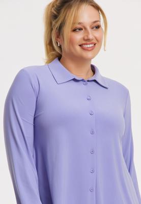 Yoek Blouse kort A-lijn | Licht Paars | Maat 58/60