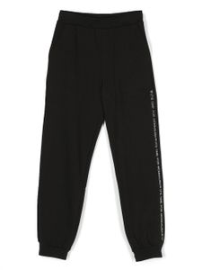 Monnalisa pantalon de jogging à ornements strassés - Noir