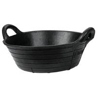 Rubber voerbak zwart 11l