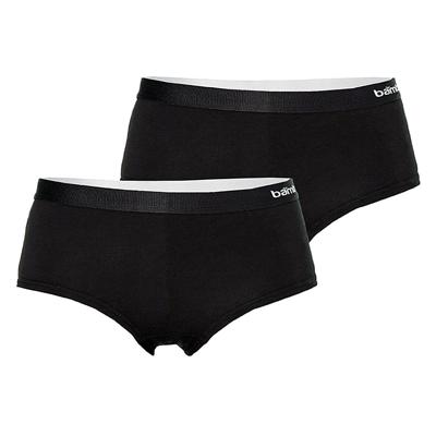 Apollo Hipsters Dames Bamboo Basic Zwart 2-pack-S