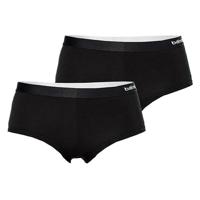 Apollo Hipsters Dames Bamboo Basic Zwart 2-pack-L