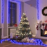 VidaXL Lichtslinger cluster met 1000 led&apos;s blauw 11 m pvc